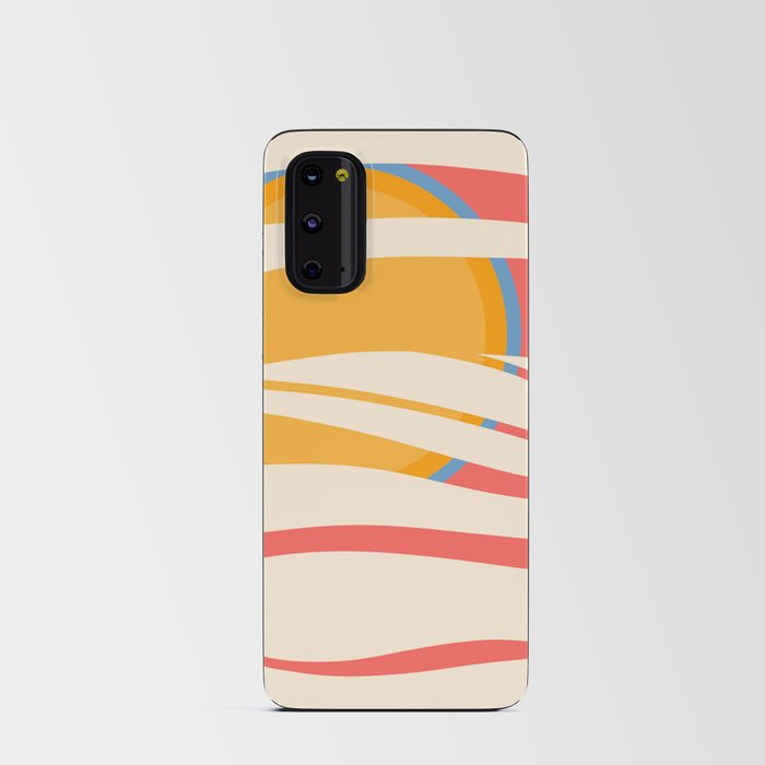 SunSeeker - Sunset Colourful Minimalistic Retro Art Pattern Design Android Card Case