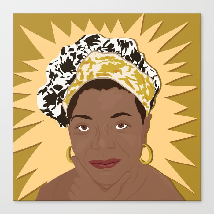 Maya Angelou | Bad Ass Women Series Leinwanddruck