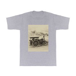 Antique Traction  T Shirt | Oldengine, British, Steamtractor, Sepia, Greatdorset, Tractionengine, Steamengine, Antique, English, Dorsetsteamfair 