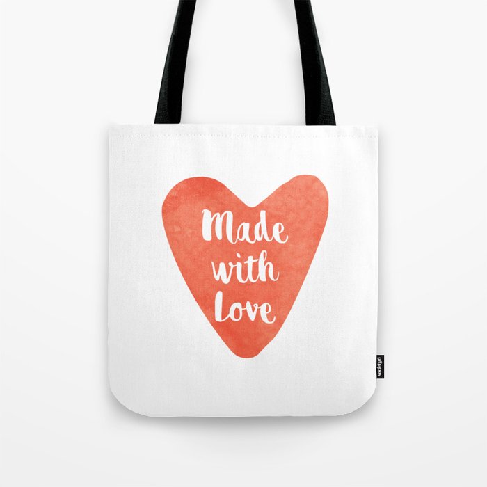 Made with love Tote Bag