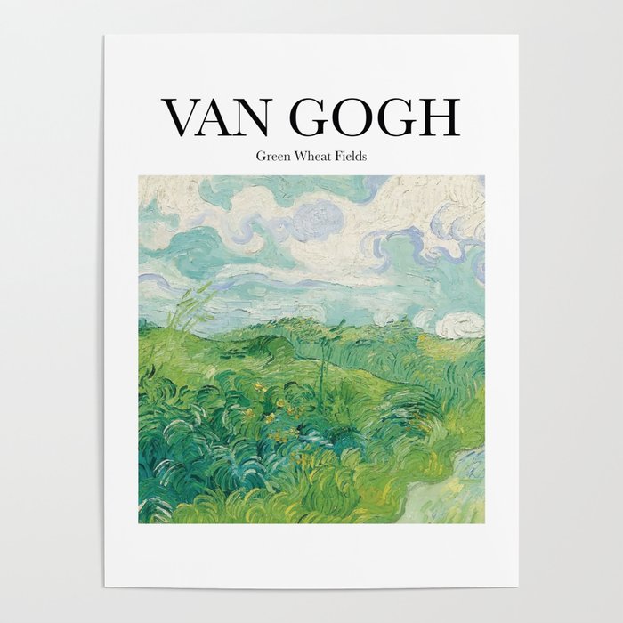 Van Gogh - Green Wheat Fields Poster