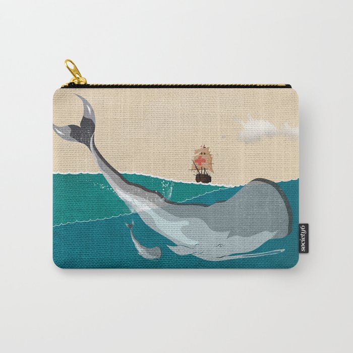 Whale in the sea  Carry-All Pouch