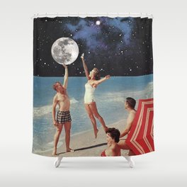 Reaching for the Moon Shower Curtain
