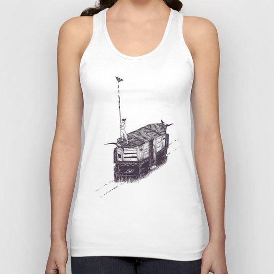 Knife Down, Wings Open Unisex Tank Top
