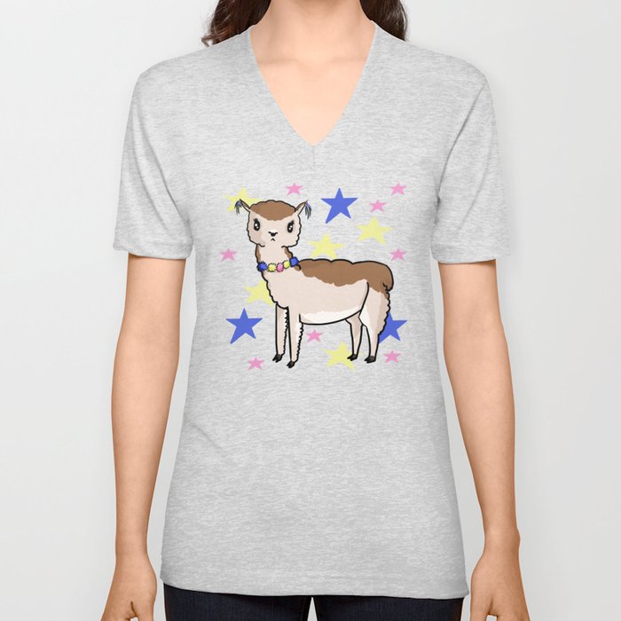 It's A Good Day For Alpacas V Neck T Shirt