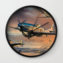 P-51 Mustang Wall Clock | P51, Interceptor, Mustang, Airplane, Multirole, Air, Bomber, Aircraft, Fighter, P 51 