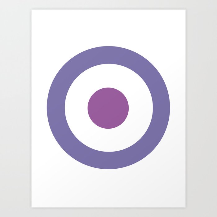 Purple Target Art Print