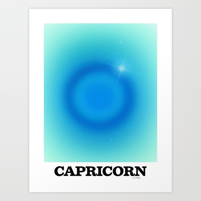 capricorn aura Art Print