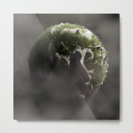 Planet #003 Metal Print | Abstract, Digital, 3D, Rendering, Black And White, Typography, Illusstraction, Contest, Render, Cgi 