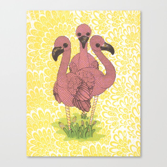 Flamingos  Canvas Print