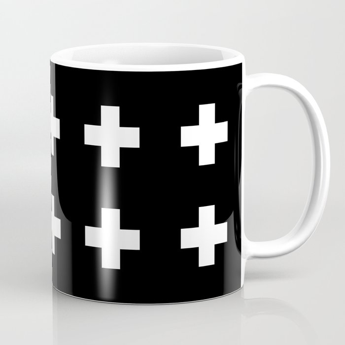 Swiss Cross Black Coffee Mug
