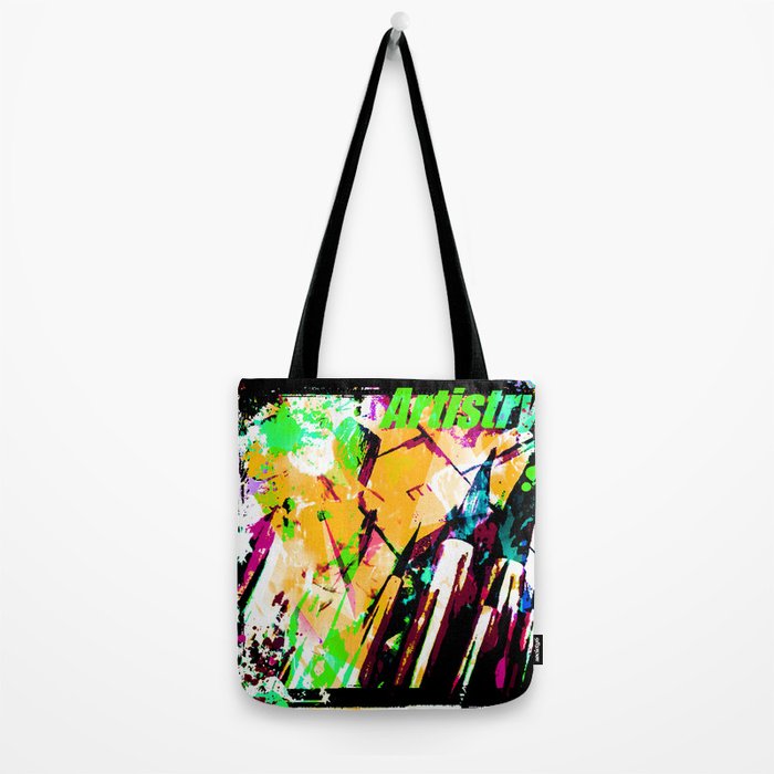 Ideal Artistry 2018 Keys Brushes Orange Tote Bag By