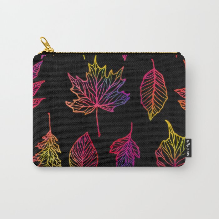 Colorful Autumn Leaf Carry-All Pouch