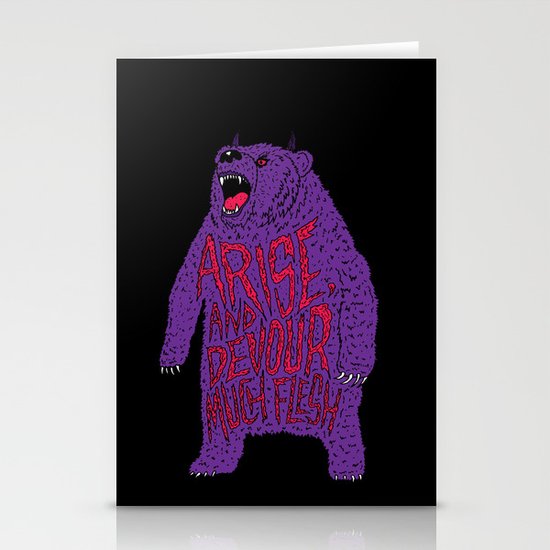 Arise and Devour Much Flesh Stationery Cards