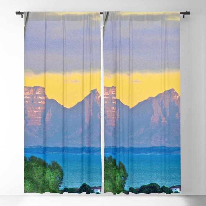 Open Window Sunrise False Bay Blackout Curtain By Crismanart