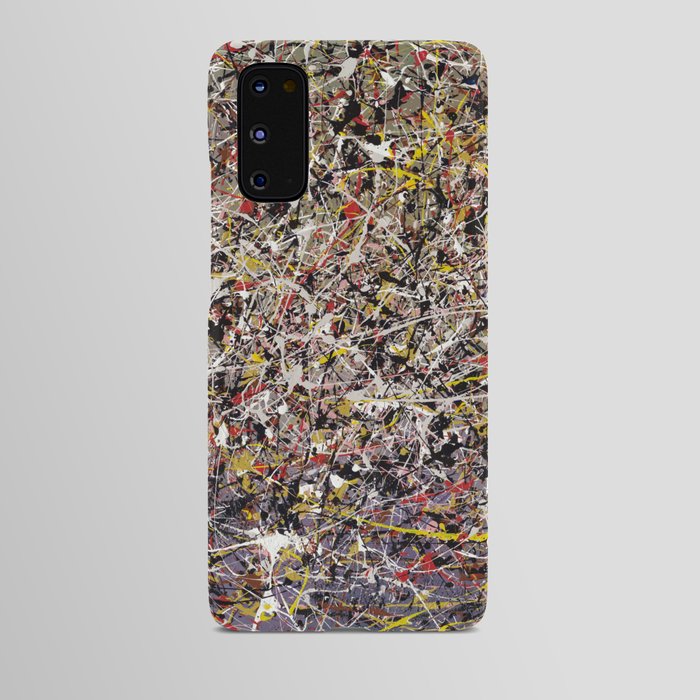 Intergalactic - Jackson Pollock style abstract painting by Rasko Android Case