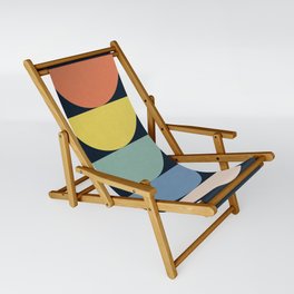 Abstract Flower Palettes Sling Chair