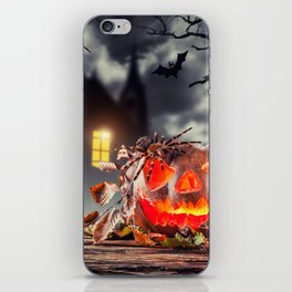 Scary Halloween Pumpkin iPhone Skin