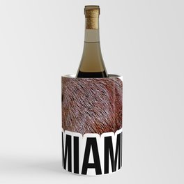 Miami capybara meme Wine Chiller