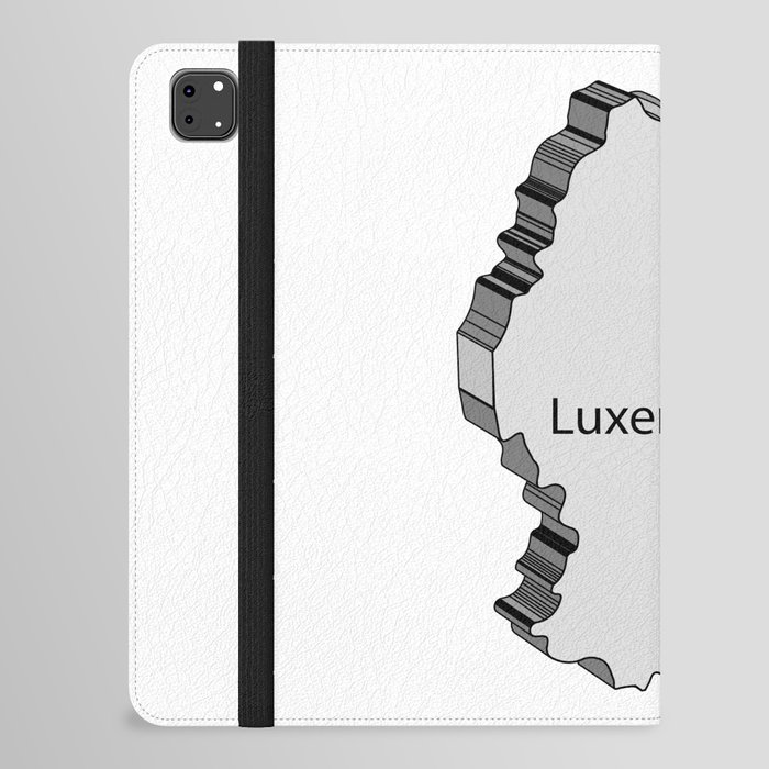 Luxembourg 3D Map iPad Folio Case