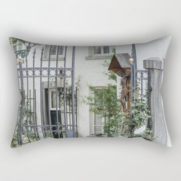 Courtyard of White Buildings Maastricht Netherlands Rectangular Pillow