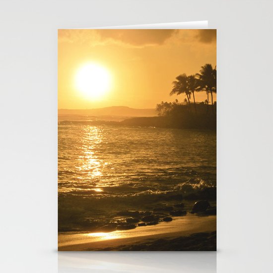 Sunset in Hawaii Stationery Cards