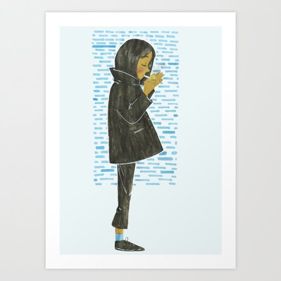 smoke Art Print