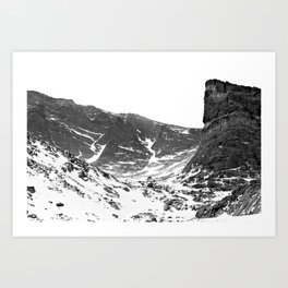 Ships Prow Art Print | Landscape, Coloradonature, Photo, Nationalpark, Mountaineering, Hiking, Alpine, Shipsprowco, Bnwlandscape, Alpineclimbing 