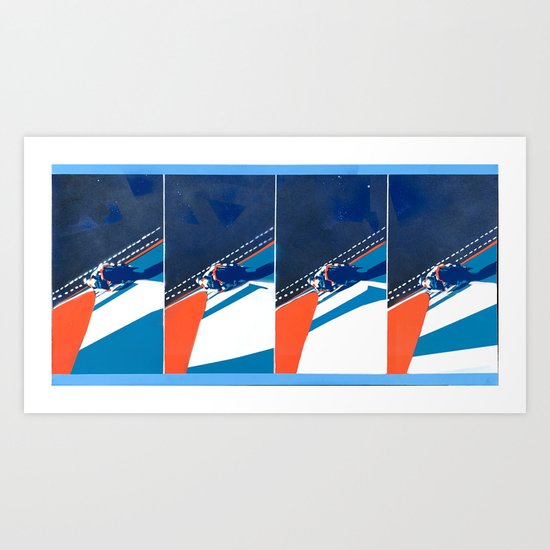 under the lights Art Print