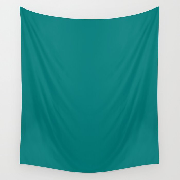 Green Dark Turquoise Wall Tapestry By Temas14mk