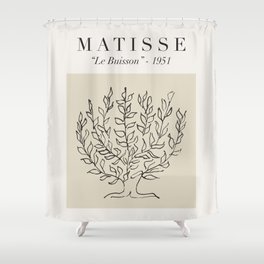 Matisse - "Le Buisson", Mid Century Abstract Art Decor Shower Curtain