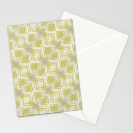 Green Shapes Stationery Card