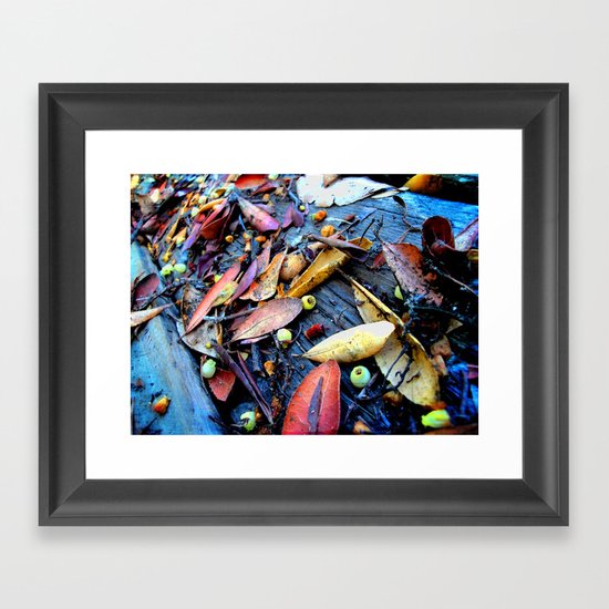 Leaves of a Strawberry Tree Framed Art Print