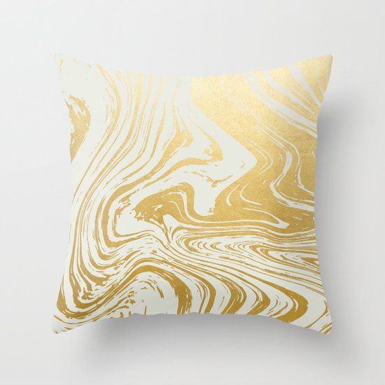 Gold Rush #society6 #decor #buyart Throw Pillow