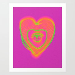 Heart Eye Art Print