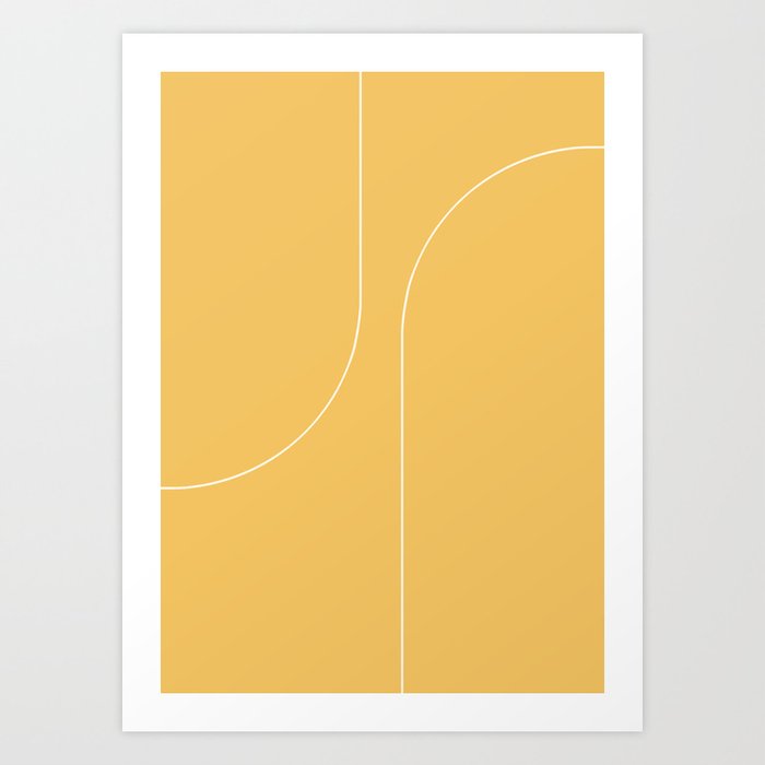 Modern Minimal Line Abstract VI Art Print