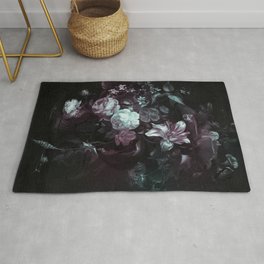 Flowers in a Vase - violet Area & Throw Rug