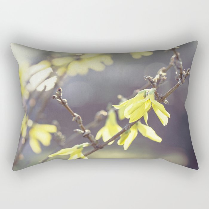 yellow spring Rectangular Pillow