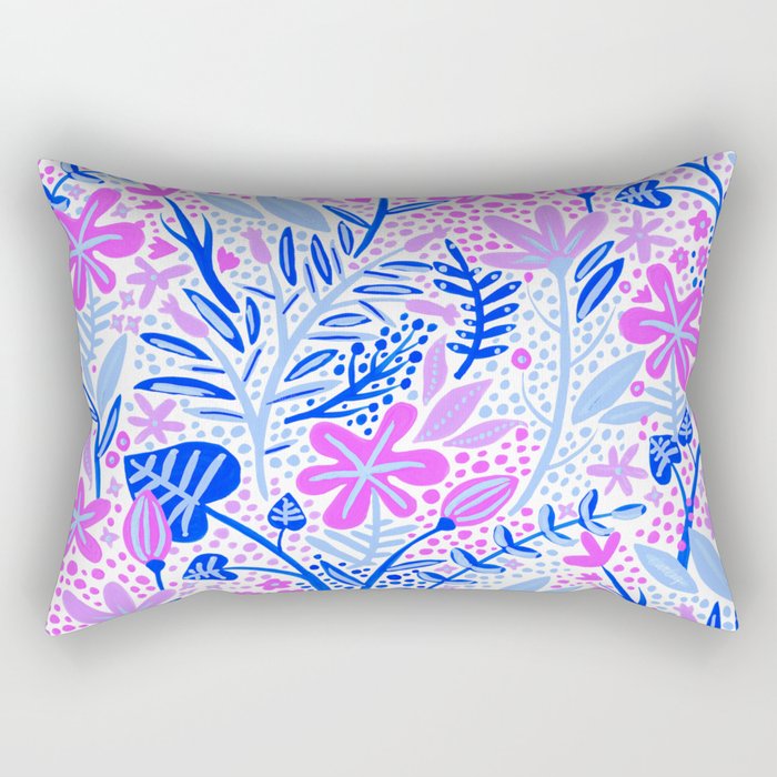 Garden – Indigo Palette Rectangular Pillow