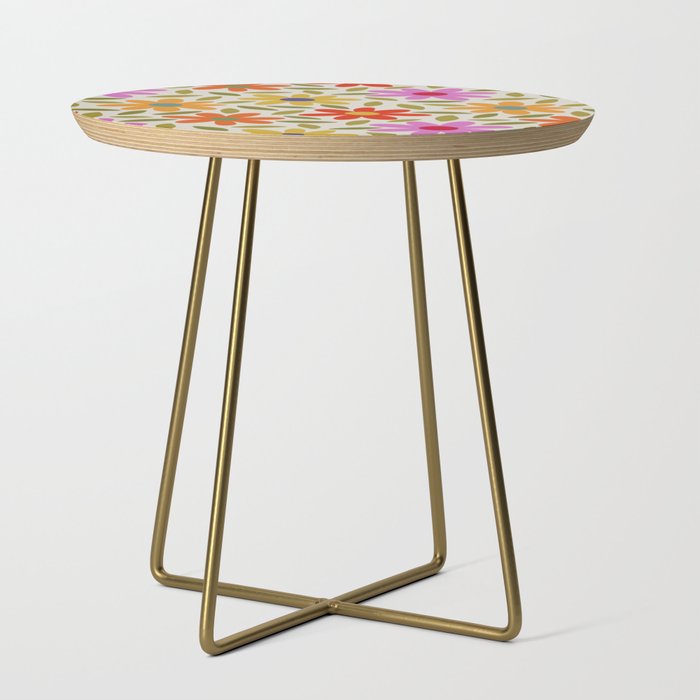 Flower Pattern Side Table