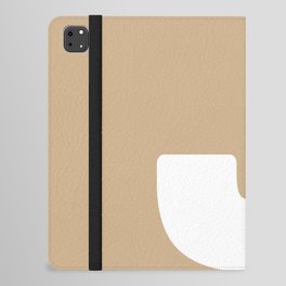 J (White & Tan Letter) iPad Folio Case