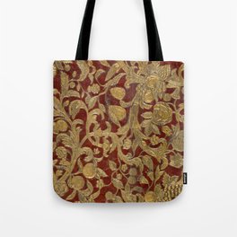 Japanese Floral Design Tote Bag