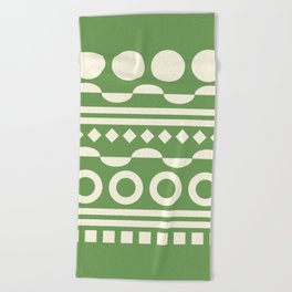 Patterned shape line collection 15 Beach Towel