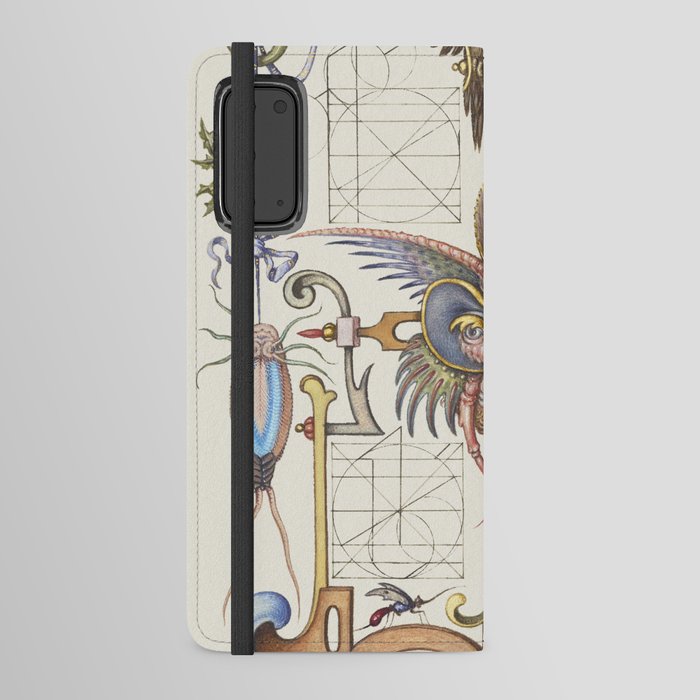 Vintage calligraphic art Android Wallet Case