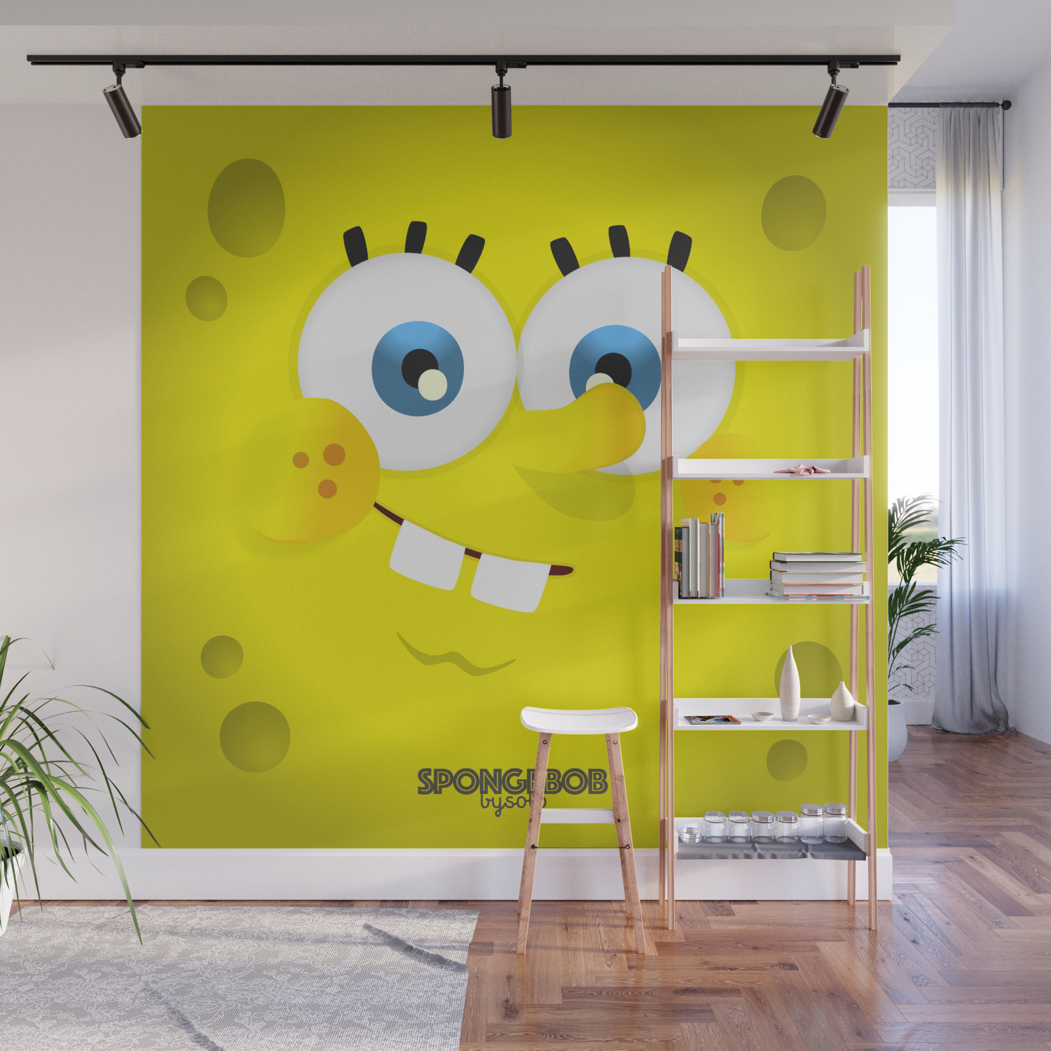 Spongebob Wall Mural By Solostudio Society6