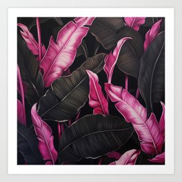 Banana Leaves 03 Art Print