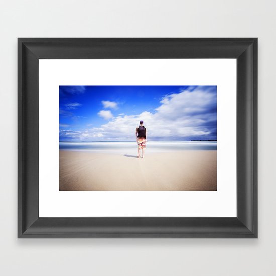 On the Beach Framed Art Print