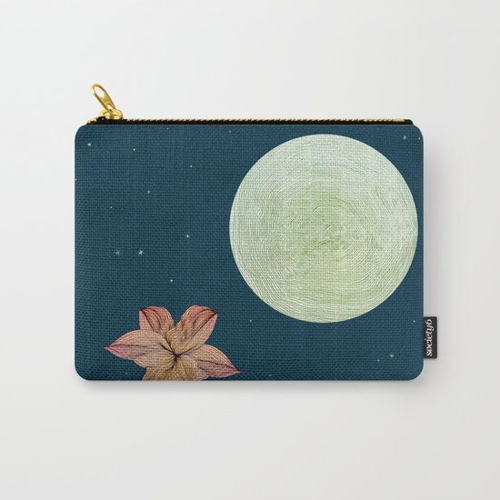 Moonlit Flower Carry-All Pouch