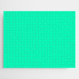 Neon Turquoise Jigsaw Puzzle