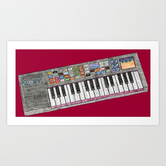 rock on Art Print